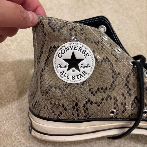 Converse All Star Chuck Taylor 70 Snakeskin High Top Shoes Sneakers Size US 10.5 - Picture 8 of 16